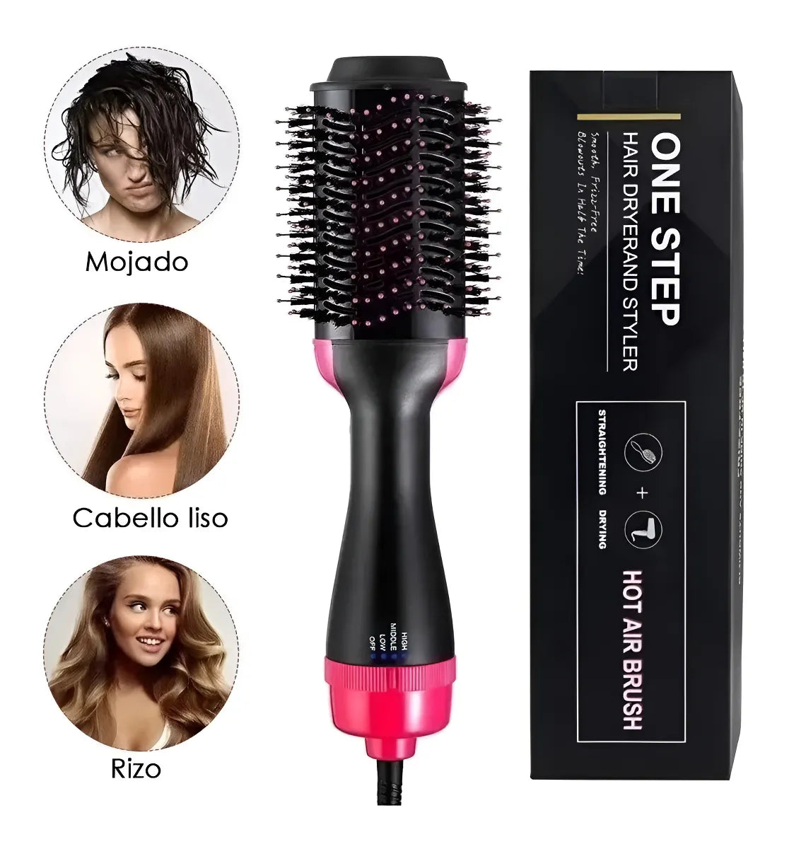 Cepillo Secador One Step 3 En 1 Para Sec
