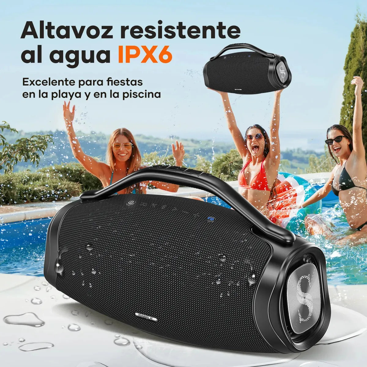 Kit Caixa de Som Bluetooth 200W 39000mah EQ IPX6 DRa-909 Exclusiva (SOMENTE HOJE🔥)
